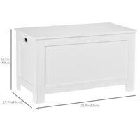 Large Storage Box Storage Trunk Cabinet Container with Lid and 2 Safety Hinges, White