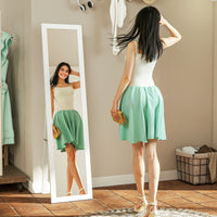 15" x 62" Full Length Mirror for Bedroom, Free Standing Dressing Mirror, Wall Mirror for Living Room, White