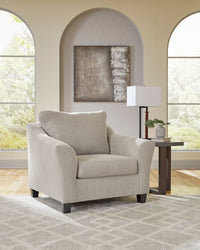 Willarae - 2 Pc. - Chair And A Half, Ottoman - Taupe-1