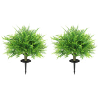 Artificial Boston Ferns UV-Resistant Fake Plants for Indoor Outdoor Decor Set of 2