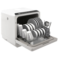 Portable Dishwasher, Counter Dishwasher with 4 Place Settings, 5 Washing Programs, Air-Dry Function, 6L Water Tank