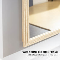 64" x 21" Full Length Mirror, Standing, Wall-Mounted or Leaning Against Wall, for Bedroom, Living Room, Beige