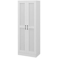 69" Pantry Cabinet with Storage, Kitchen Pantry Storage Cabinet with Soft Close Doors and Adjustable Shelves, White