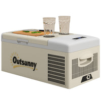 12 Volt Car Refrigerator, 17QT Car Fridge Electric Cooler, 12/24V DC and 100-240V AC, -68℉-50℉, Portable Refrigerator