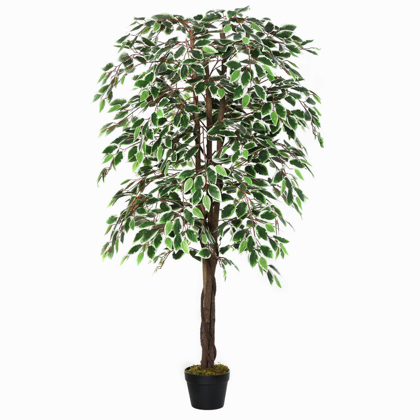 5.3ft Artificial Tree, Indoor Fake Ficus with Pot, for Home Office Living Room Decor