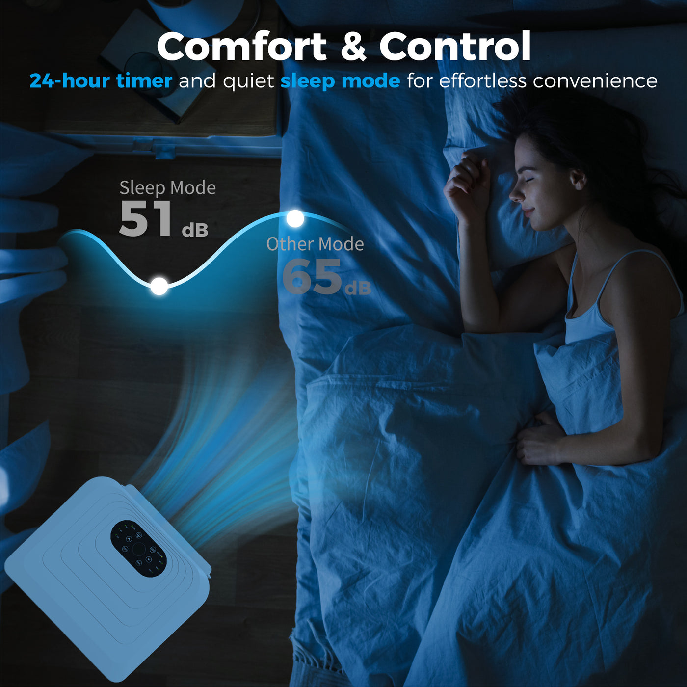 Small Portable AC 8000 BTU, Dehumidifier, Remote Control, 24-Hour Timer, Window Mount Kit for Bedroom, Cream
