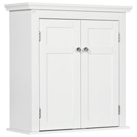 Bathroom Cabinet, Medicine Cabinet, Over Toilet Storage Cabinet with Adjustable Shelves for Entryway, White