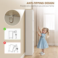 Modern Shoe Storage Cabinet with 4 Flip Drawers and Adjustable Shelves, Shoe Cabinet for 18-24 Pairs of Shoes, White