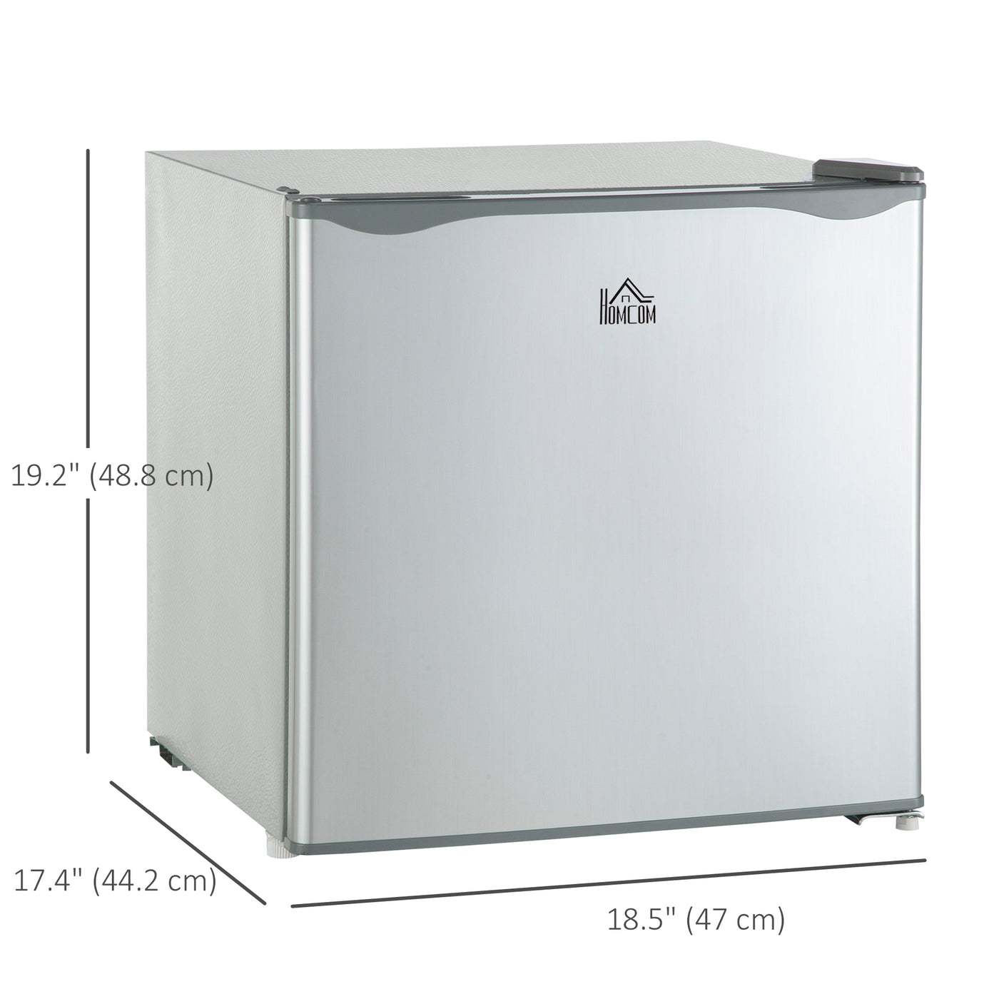 1.1 Cu. Ft. Mini Freezer, Compact Upright Freezer with Reversible Door, Removable Shelf, Adjustable Temperature, Grey