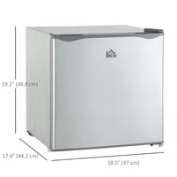 1.1 Cu. Ft. Mini Freezer, Compact Upright Freezer with Reversible Door, Removable Shelf, Adjustable Temperature, Grey