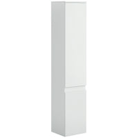 Tall Bathroom Cabinet, Freestanding Storage Organizer with Adjustable Shelves and Cupboards, 11.8" x 11" x 6", White