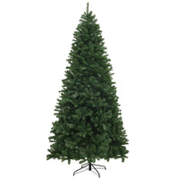 9ft Artificial Christmas Trees with 2132 Branch Tips, Auto Open and Steel Base, Green