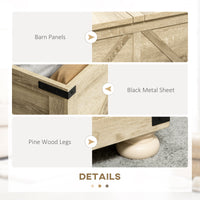 Farmhouse Coffee Table, Square Center Table with Flip-top Lids, Hidden Storage Compartment and Wooden Legs, Oak