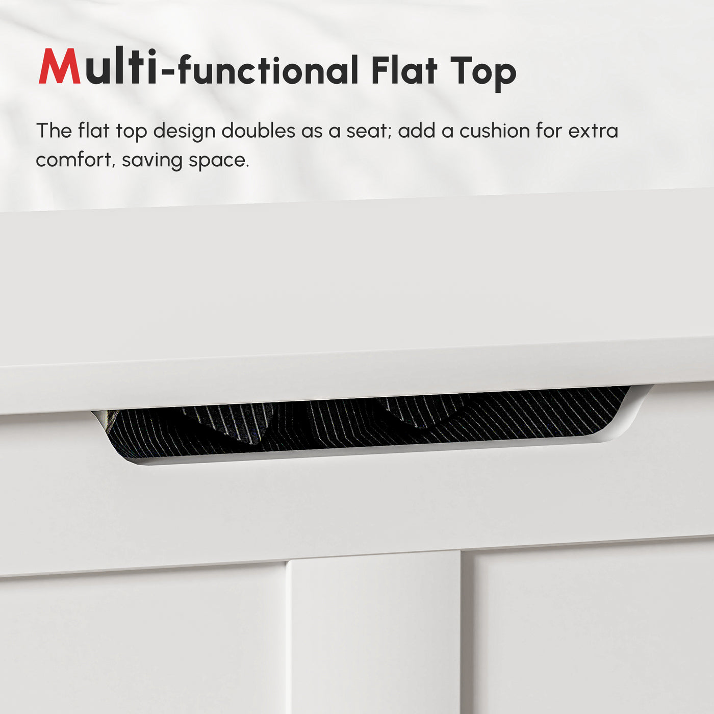31.5 Inches Storage Chest, Storage Trunk with 2 Safety Hinges, Wooden Box for Living Room, White Wood Grain