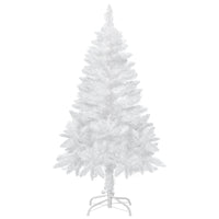 4ft Artificial Christmas Tree with Pine Realistic Branches, Auto Open, for Indoor Decoration, White