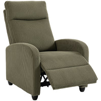 Fabric Recliner Chair Manual Home Theater Seating Single Reclining Sofa Chair with Padded Seat for Living Room