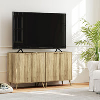 55" Buffet Cabinet, Modern Sideboard with 2 Fluted Doors and Adjustable Shelf for Kitchen, Living Room, White
