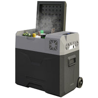 53Quart (50L) Car Refrigerator Portable Freezer 12/24V Electric Cooler Box for Camping, Travel, Picnic, Down to -4°F