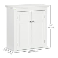 Bathroom Cabinet, Medicine Cabinet, Over Toilet Storage Cabinet with Adjustable Shelves for Entryway, White