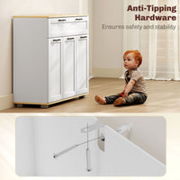 Sideboard Buffet Cabinet, Modern 40" Coffee Bar Cabinet with Wide Drawer, 3 Doors and 2 Adjustable Shelves, White