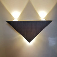 Indoor LED Lighting Aluminium 3W Wall Lamp Brushed Silver Triangle Shape Modern Bedroom Beside Light for Home Decor AC110V 220V