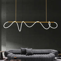 Post-Modern Restaurant Notes Long Hose Lamp Creative Bar Cafe Shop Art Front Desk Designer Chandeliers