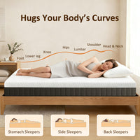 10 Inch Full Mattress in a Box, Pressure Relief & Lumbar Support, CertiPUR-US Certified, Medium Firm