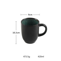 ANTOWALL European style simple peacock pattern dinnerware set kiln glazed dish ceramic soup salad bowl steak plate disc mug