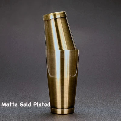 Stainless Steel Boston Shaker Bar Shaker with different Surface Finish -2 Piece Cocktail Shaker, 15-Ounce and 25-Ounce