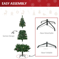 6ft Green Christmas Tree Artificial Xmas Holidays Party with Decoration Ornament