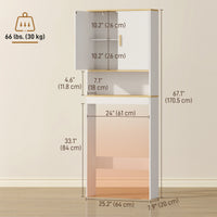 Over the Toilet Storage Shelf Adjustable Shelf Over the Toilet Storage Cabinet for Bathroom White and Oak