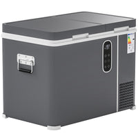 12 Volt Car Refrigerator, Dual Zone 48 QT Car Fridge with App Control, 12/24V DC and 100-240V AC,
