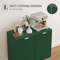 Modern Kitchen Storage Cabinet, Sideboard Buffet Cabinet with Adjustable Shelves and Metal Legs for Kitchen, Green