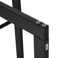 15.7" x 9.8" x 39.4" Firewood Rack Outdoor, Log Holder Fireplace Storage Rack with Handles and 220 lbs. Weight Capacity, Black