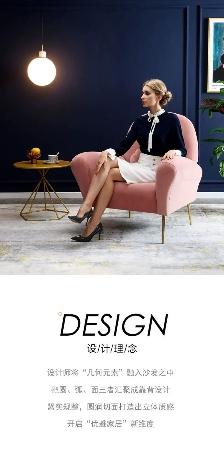 Modern High Back Single Sofa Chair-2