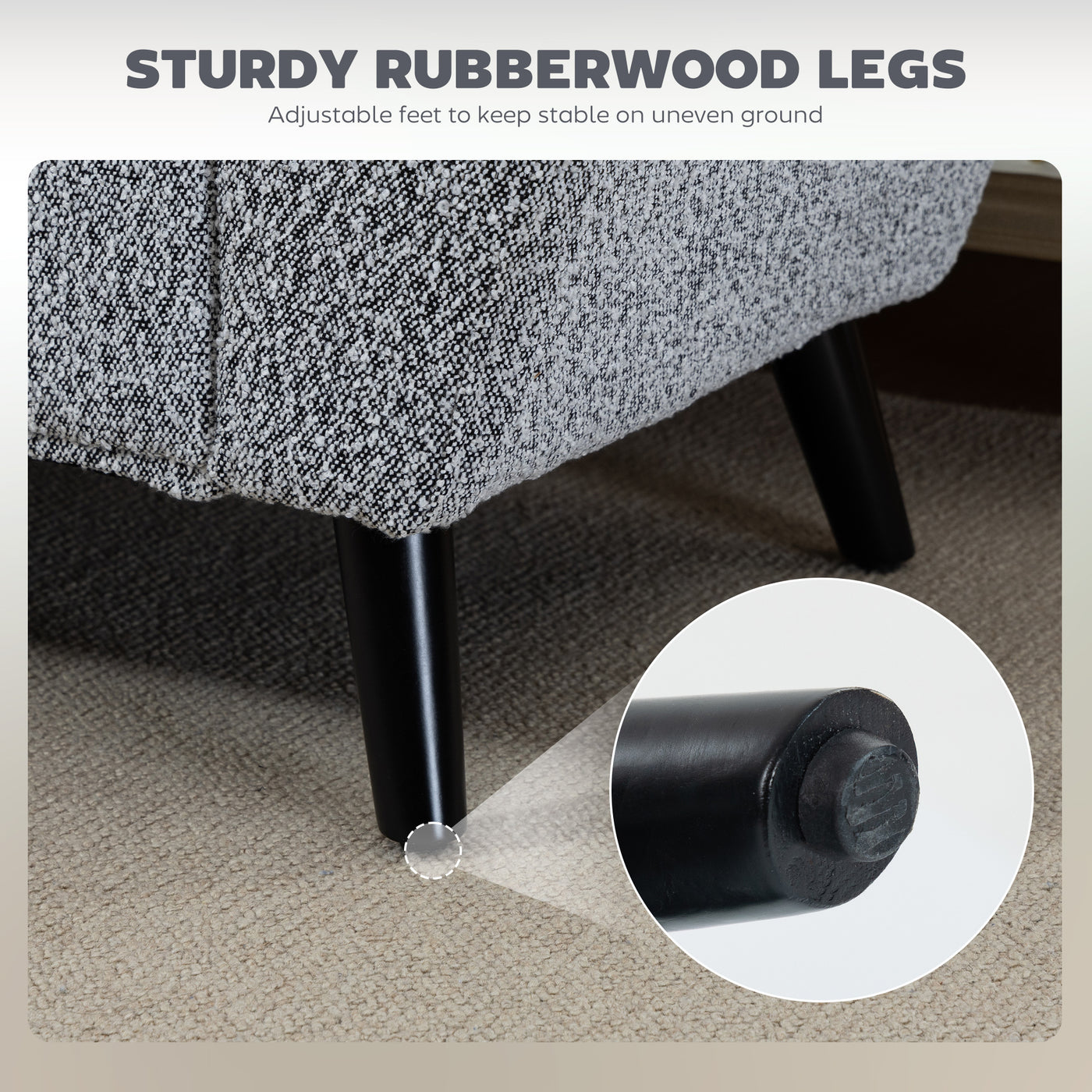Upholstered Storage Bench with Arms, Modern Ottoman Bench for Bedroom, Entryway, and Living Room, Grey