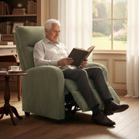 Fabric Recliner Chair Manual Home Theater Seating Single Reclining Sofa Chair with Padded Seat for Living Room