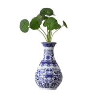 Ceramics Flower Vase Decoration Home Blue And White Vases For Wedding Decor Living Room Ornaments Table Desktop Retro Art Crafts