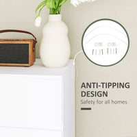 4 Drawer Chest Storage Cupboard Freestanding Drawer Unit, White