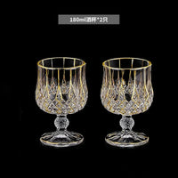 European classical crystal glass liquor bottle foreign wine glass household whiskey glass set spirits glass wine set