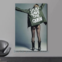 Scandinavian Simple Wall Art Sexy Supermodel Kate Moss HD Canvas Poster Print for Home Bedroom Living Room Decoration Gifts