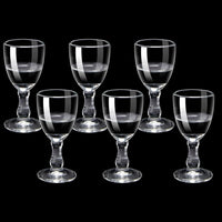 6pcs Mini Wine Cups Set 10/15/25ml Shot Glass Transparent Drinkware Tall Foot Goblet Liquor Spirits Glasses Drinking Cups