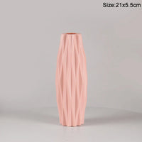 Modern Flower Vase Plastic Flower Bouquet Pot Basket Nordic Home Living Room Decoration Ornament Dinner Table Flower Arrangement