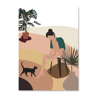 Abstract Paintings Lines Botanical Boho Posters Picture Canvas Painting Matisse Character Landscape Wall Art Room Decor Poster