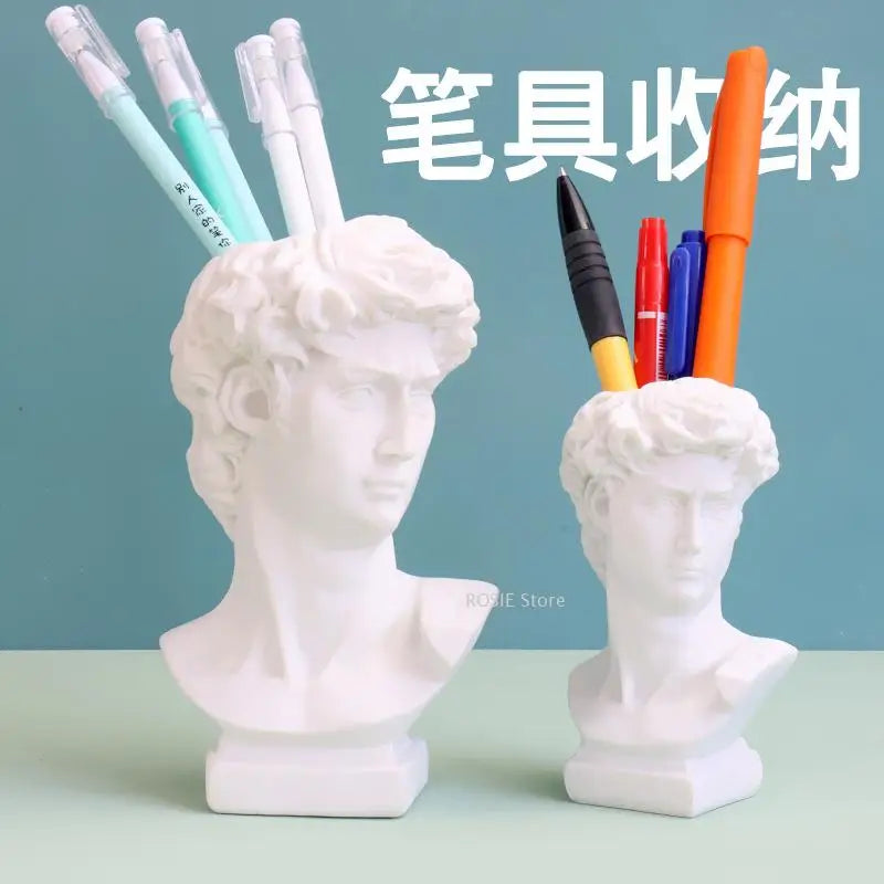 David Creative Portrait Vase Human Head Flower Vases Decorative Ornaments Resin David Home Flowers Art Decor