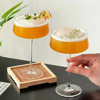 Creative Cocktail Glasses Cup Japanese Style Tower Glass Cup Red Wine Goblet Fruit Wine Cups Martini Glasses Bar Kitchen Tools