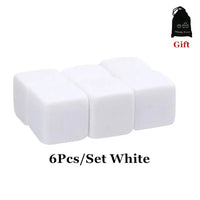 6pcs Whiskey Stones Sipping Ice Cube Cooler Reusable Whisky Ice Stone Whisky Natural Rocks Bar Wine Cooler Party Wedding Gifts