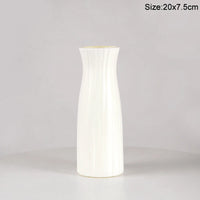Modern Flower Vase Plastic Flower Bouquet Pot Basket Nordic Home Living Room Decoration Ornament Dinner Table Flower Arrangement