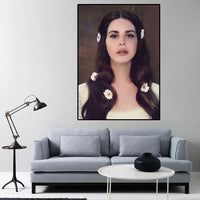 Lana Del Rey Popular Singer, Aesthetic Wall Art, HD Canvas Print Poster, Home Living Room Room, Office Decoration Supplies