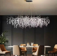 Modern Luxury Home Decor Crystal Chandelier For Kitchen Island Dining Tables Living Rooms Pendant Lamps Indoor Lighting Fixture